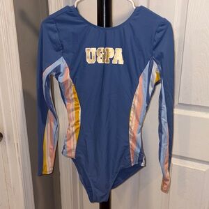 U.S. Polo Assn. Blue One Piece Swimsuit